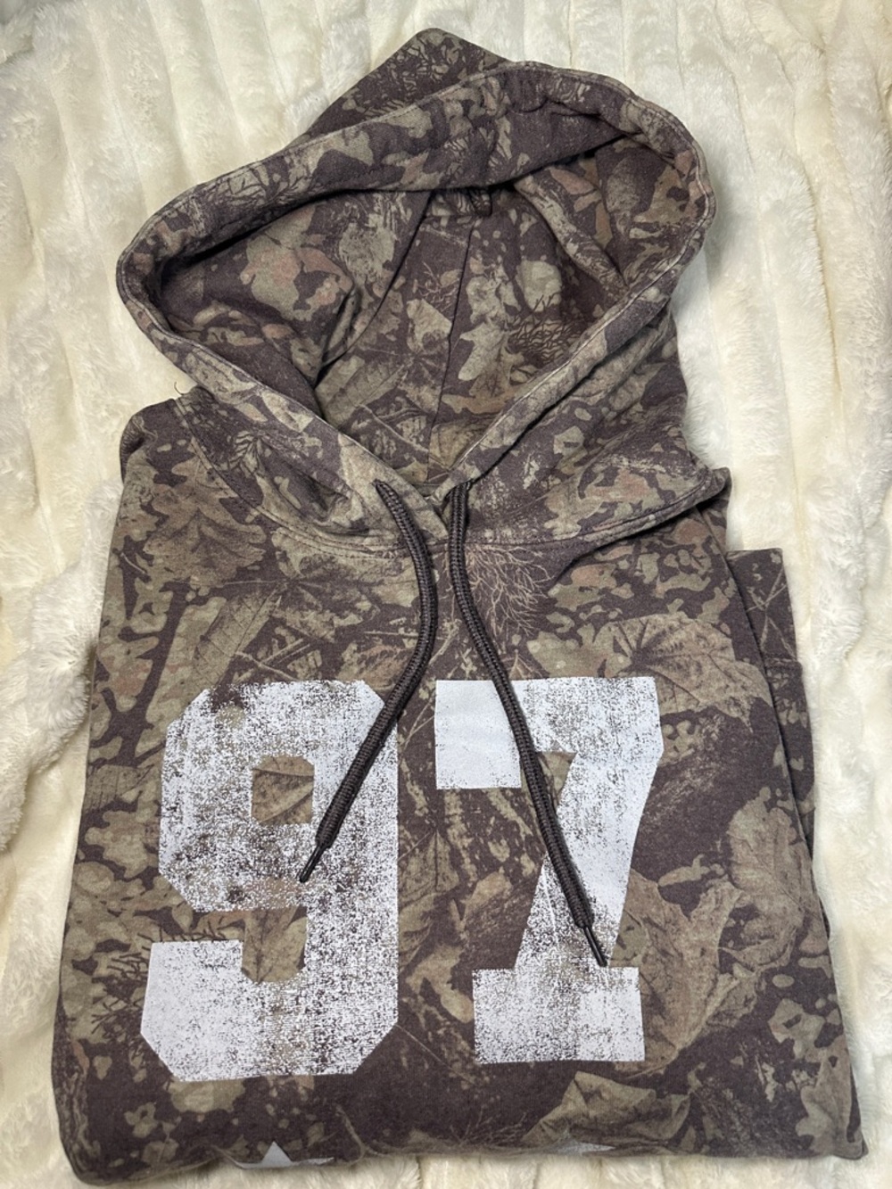 Camo Grey '97' Graphic Hoodie - Picture 3 of 4